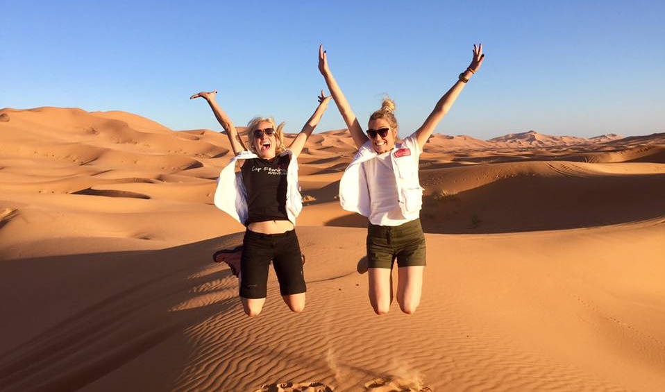 Anouk Meunier et Mariloup Wolfe en tournage pour Accès illimité au Maroc