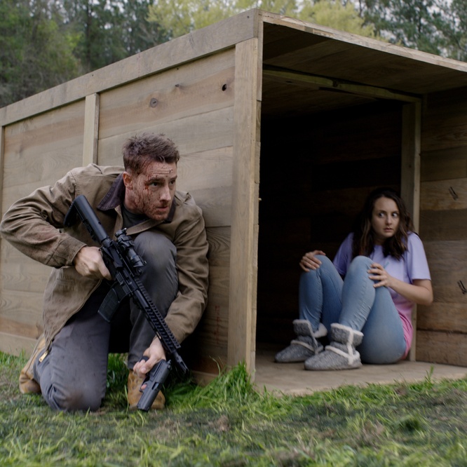 Une scène du film <em>The Hunt</em>