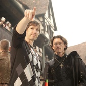 Sur le plateau du film <em>The Three Musketeers</em>