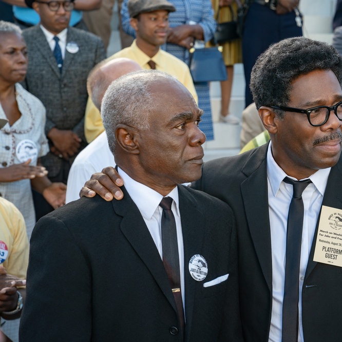 Une scène du film <em>Rustin</em>
