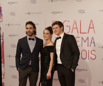 Sur le tapis rouge de Gala du cinéma Québécois