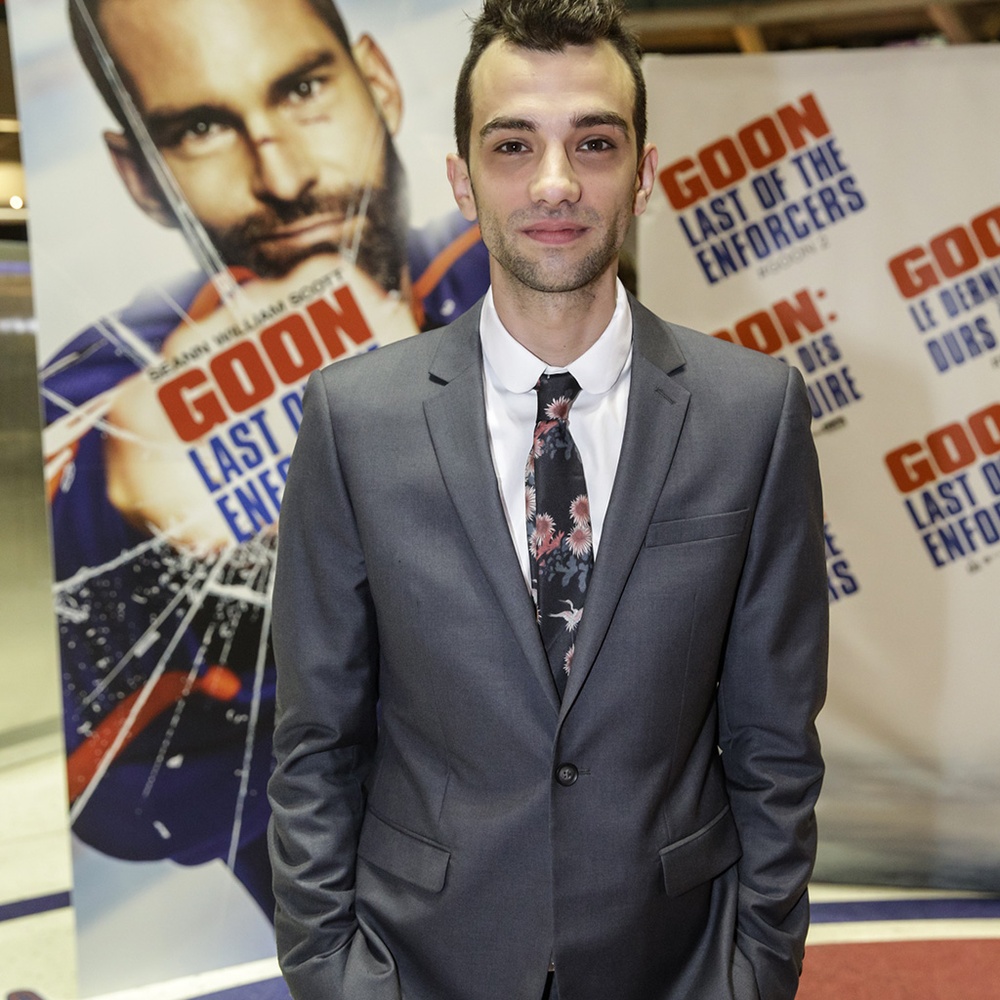 Sur le tapis rouge du film Goon: Last of the Enforcers