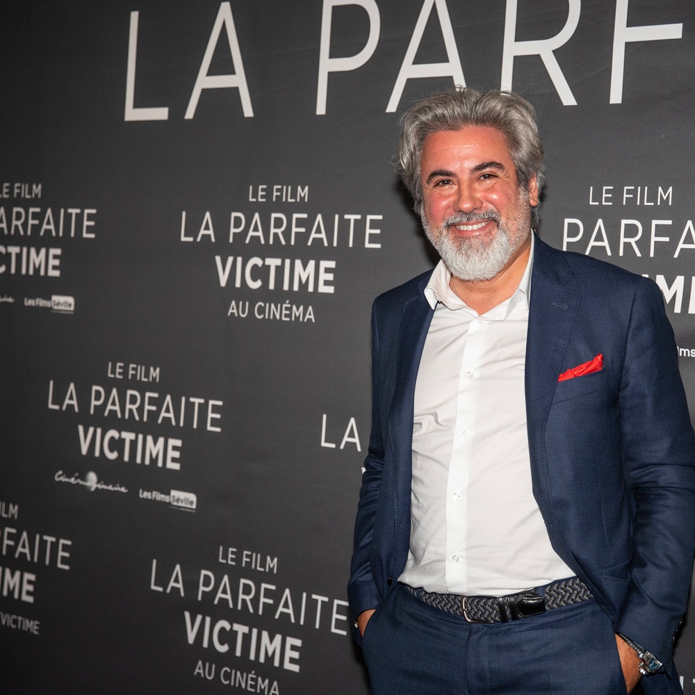 Sur le tapis rouge du film La parfaite victime
