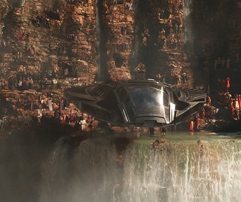 Une scène du film Black Panther