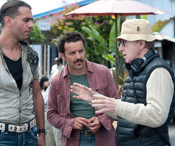 Sur le plateau du film Blue Jasmine