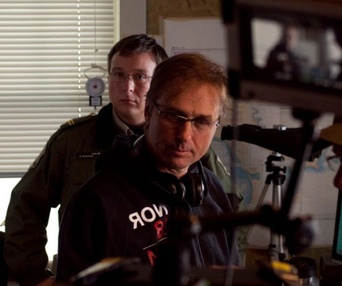 Sur le plateau du film La peur de l'eau