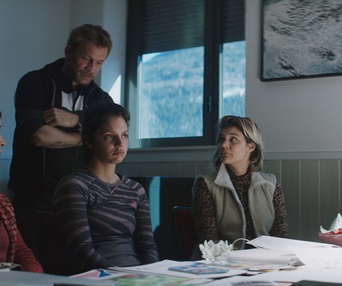 Une scène du film Slalom