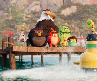 Une scène du film The Angry Birds Movie 2