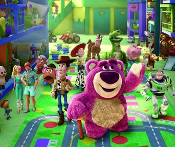 Une scène du film Toy Story 3