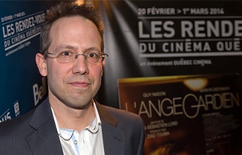 Jean-Sébastien Lord sur le tapis rouge du film L'ange gardien