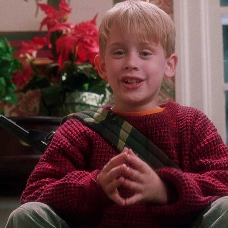 Une scène du film Home Alone