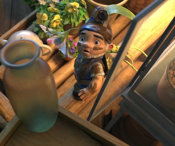 Une scène du film Sherlock Gnomes