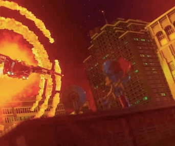 Une scène du film The Lego Batman Movie