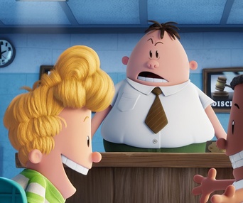 Une scène du film Captain Underpants