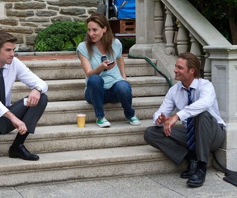 Sur le plateau du film Paranoia