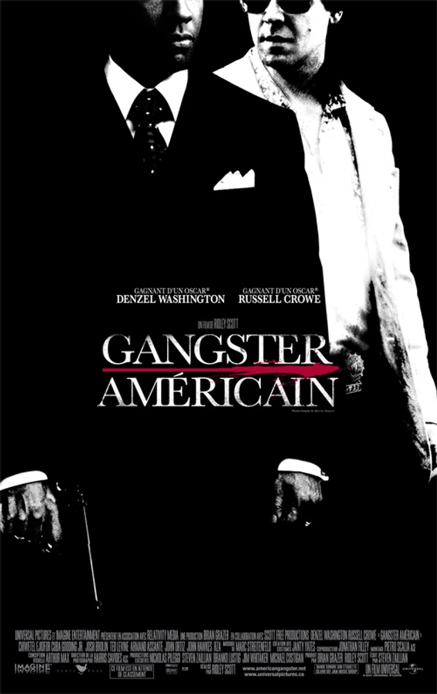 Galerie - Affiche en français du film Gangster américain
