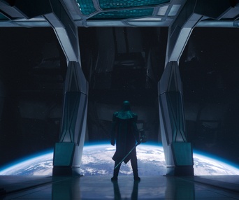 Une scène du film Captain Marvel