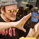 Quentin Tarantino sur le plateau du film Death Proof