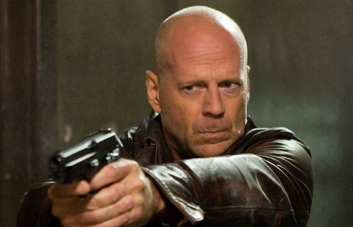 Bruce Willis dans une scène de A Good Day to Die Hard.