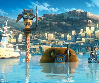 Une scène du film Madagascar 3: Europe's Most Wanted