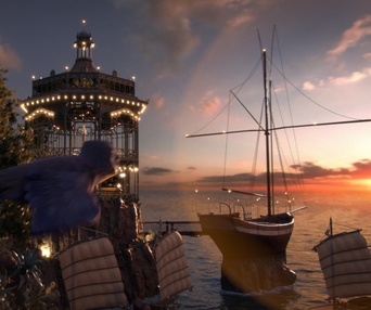 Une scène du film Manou the Swift