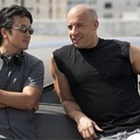 Vin Diesel et Justin Lin sur le plateau de Fast Five