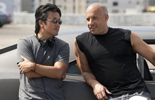 Vin Diesel et Justin Lin sur le plateau de Fast Five