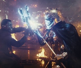 Une scène du film Star Wars: The Last Jedi