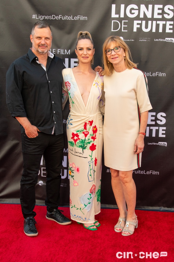 Sur le tapis rouge du film Lignes de fuite