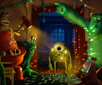 Une scène du film Monsters University