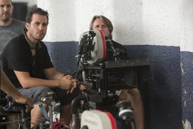 Sur le plateau du film Runner Runner