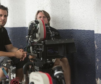 Sur le plateau du film Runner Runner