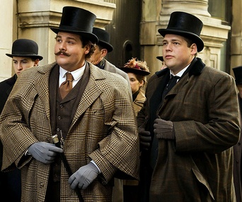 Une scène du film Louis Cyr : L'homme le plus fort au monde