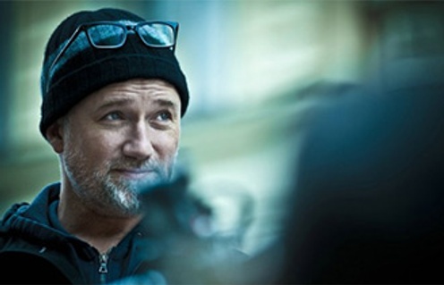 David Fincher sur le plateau du film The Girl with the Dragon Tattoo