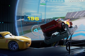 Une scène du film Cars 3 Une scène du film Cars 3