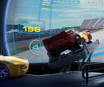 Une scène du film Cars 3
