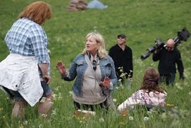 Sur le plateau du film Mince Alors! Sur le plateau du film Mince Alors!
