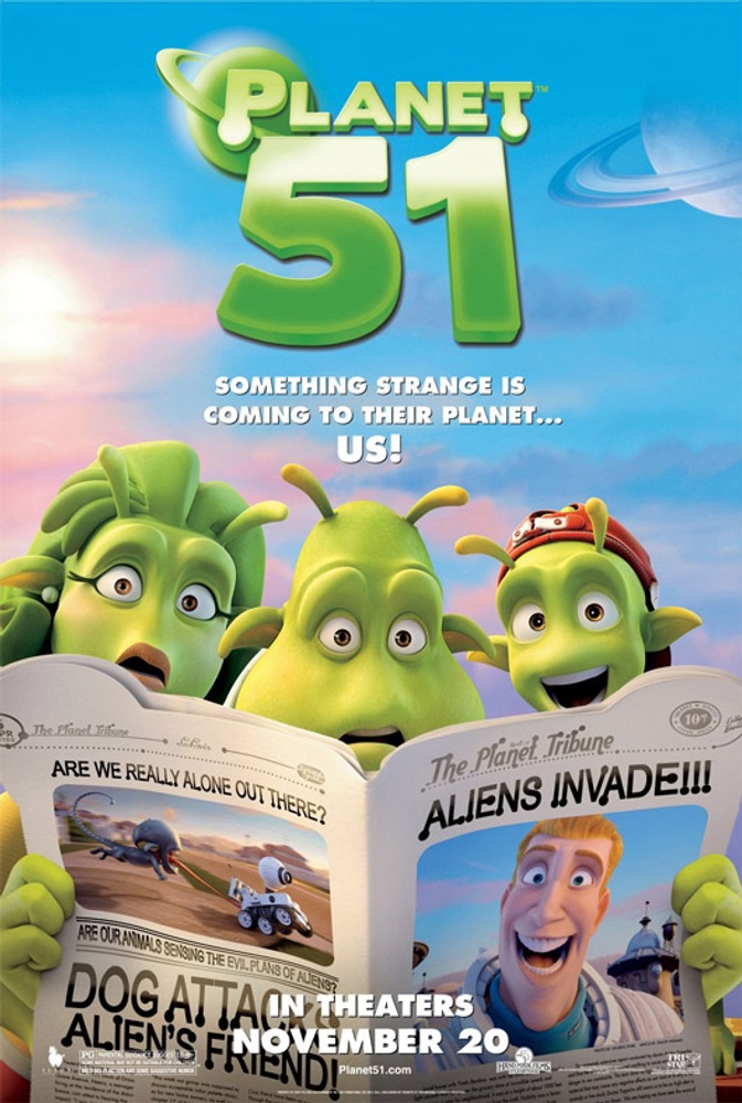 Galerie - Nouvelle affiche du film d'animation Planet 51