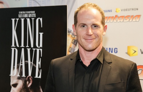 Sur le tapis rouge du film King Dave
