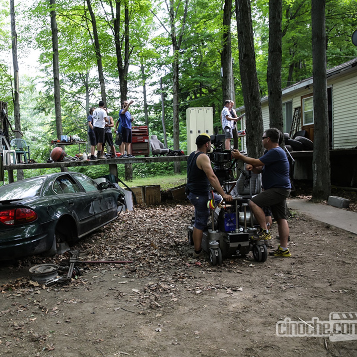 Sur le plateau du film Nitro Rush