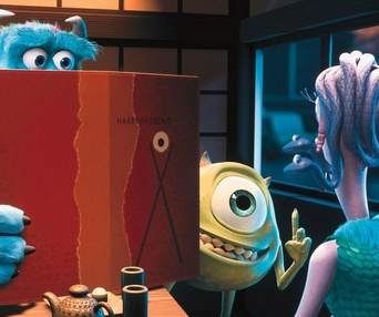Une scène du film Monstres, inc.