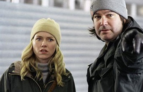Gore Verbinski et Naomi Watts sur le plateau du film The Ring