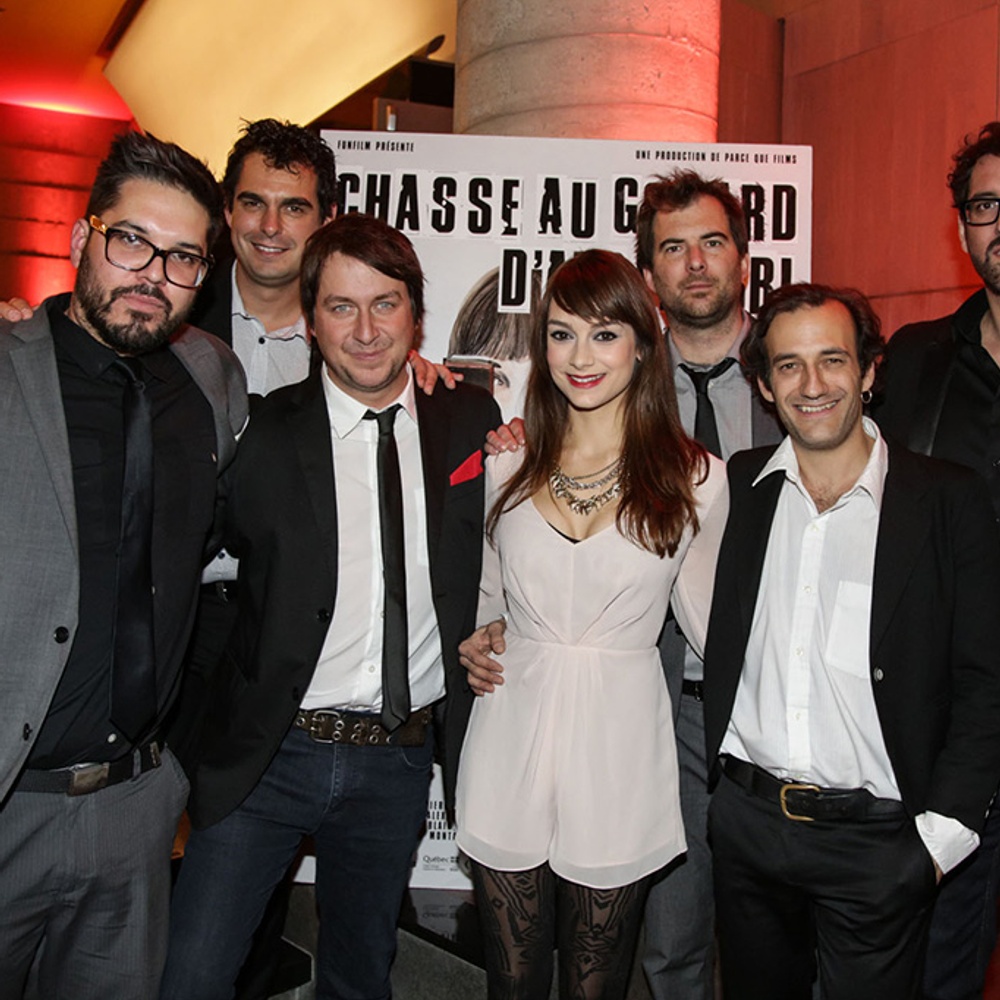Sur le tapis rouge du film Chasse au Godard d'Abbittibbi