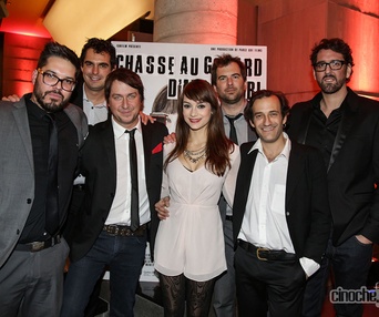 Sur le tapis rouge du film Chasse au Godard d'Abbittibbi