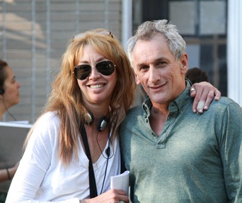 Sur le plateau du film Rose by Name