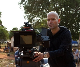 Sur le plateau du film Machine Gun Preacher