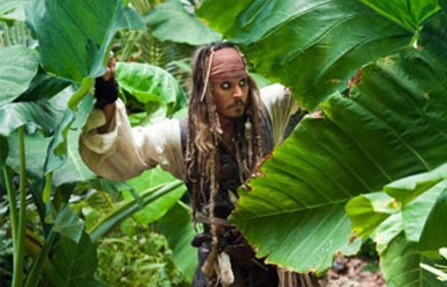 Johnny Depp dans le film Pirates of the Caribbean: On Stranger Tides