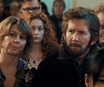 Une scène du film La chasse