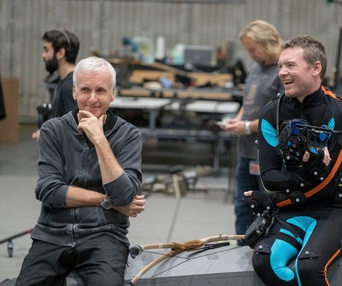 Sur le plateau du film Avatar: The Way of Water