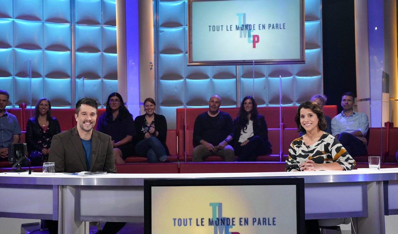 Alexandre Barrette et Anaïs Favron à Tout le monde en parle.